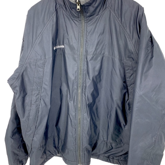 Columbia Fleece Lined Windbreaker Jacket XL